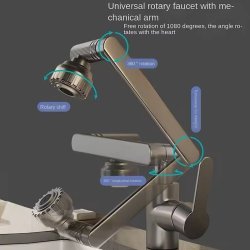 شیر کامل روشویی حرفه ای مدل چند حالته
